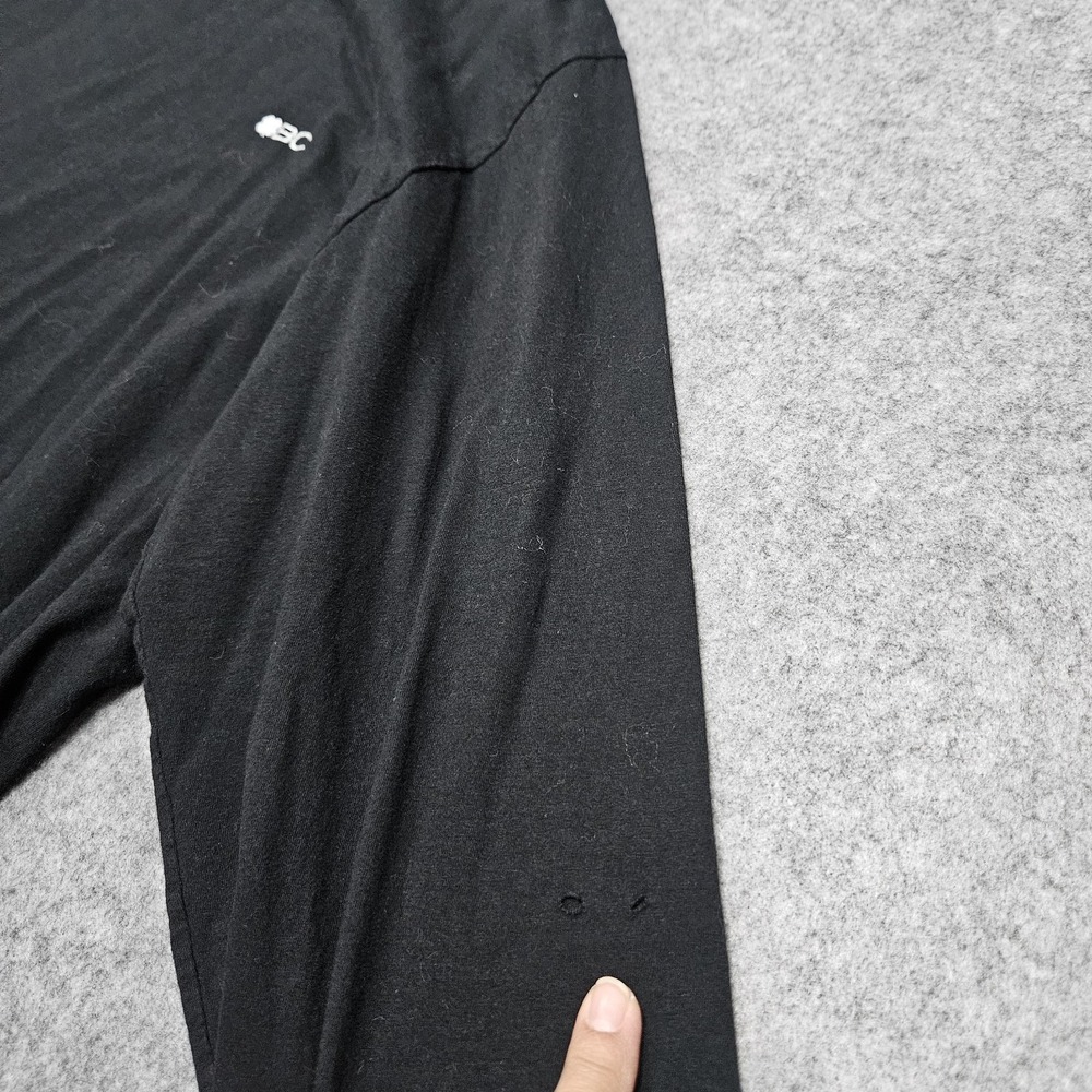 Black Clover Shirt Men XXL Black Long Sleeve‎ *see Pics (small Holes) - Picture 4 of 8